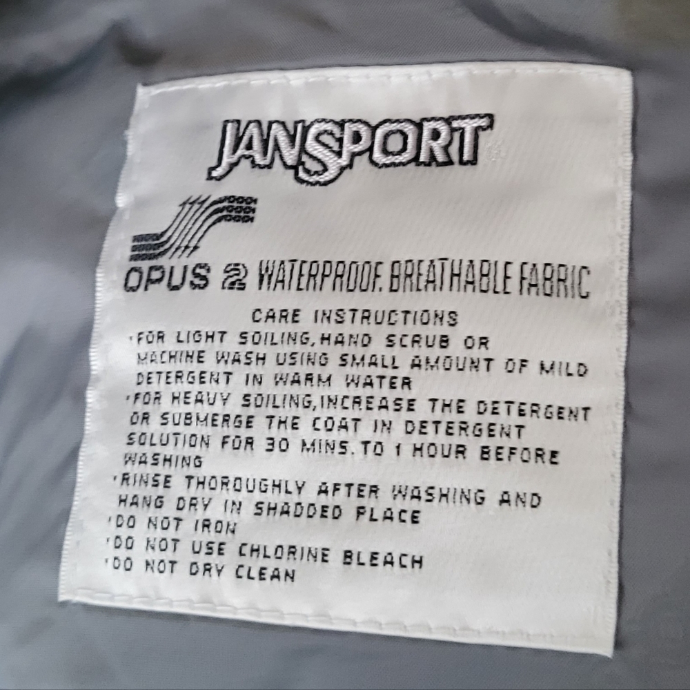 JanSport Opus 2 Jacket Cream Utility Hiking Cargo Coat Waterproof Breathable M - Picture 15 of 15